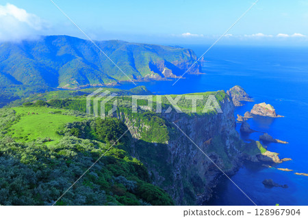 [島根縣] 從摩天崖眺望國賀海岸（隱岐諸島西之島） 128967904