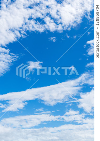 Summer sky: Clear blue sky and clouds 194 128968704
