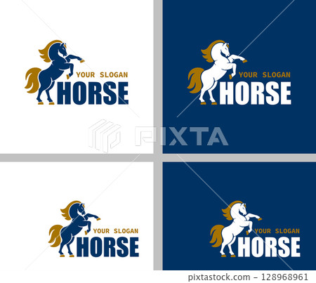 Horse Logo Set Horse Logo Set 128968961