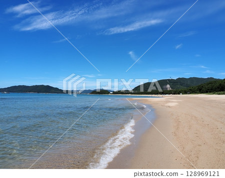 「虹浜海灘」③開放(山口縣光市) 「虹浜海灘」③開放(山口縣光市) 128969121