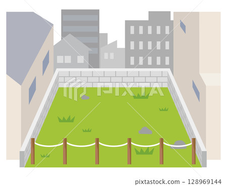 被建築物包圍的空置土地、待售土地、空置土地、資產、房地產 128969144