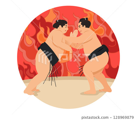 相撲比賽 128969879