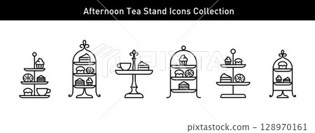 精美茶杯、三件明治時期茶具、一件大師茶壺,以及完美收藏的Yuyu茶時光燈。相容設計的食品和飲料 精美茶杯、三件明治時期茶具、一件大師茶壺,以及完美收藏的Yuyu茶時光燈。相容設計的食品和飲料 128970161