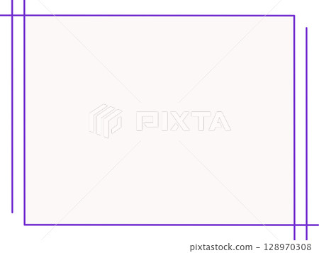Purple straight frame material (white background) 128970308