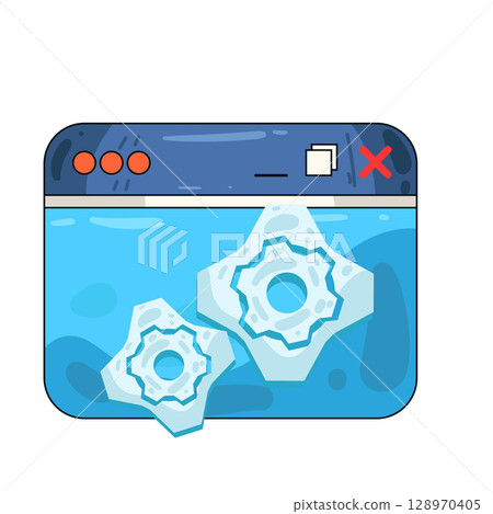 illustration of browser settings 128970405