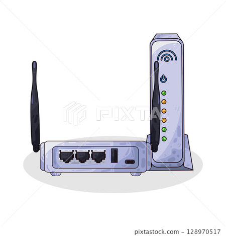 illustration of router 128970517
