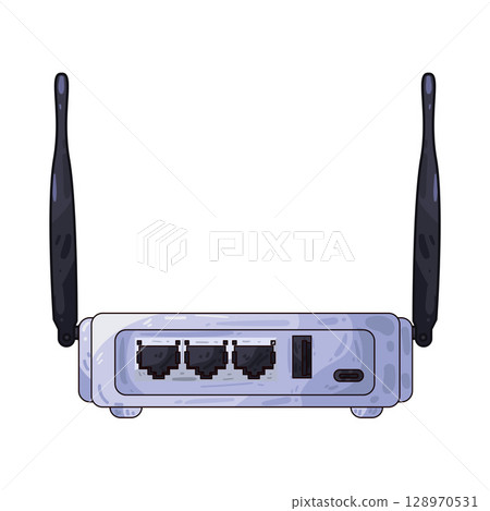 illustration of router illustration of router 128970531