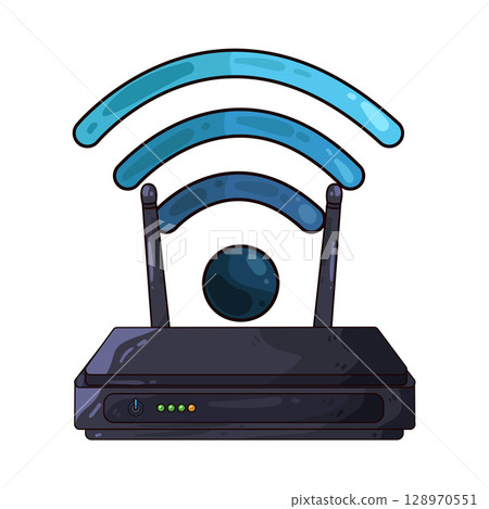 illustration of router illustration of router 128970551