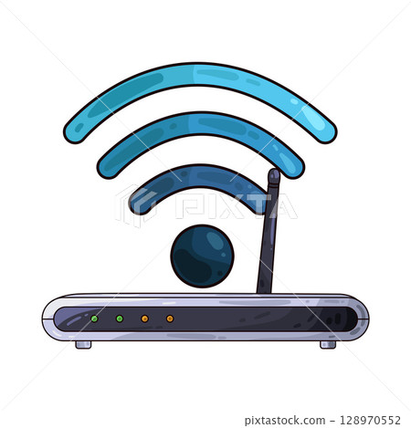 illustration of router illustration of router 128970552
