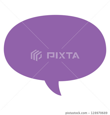 A simple speech bubble frame (for dialogue and messages) 128970689