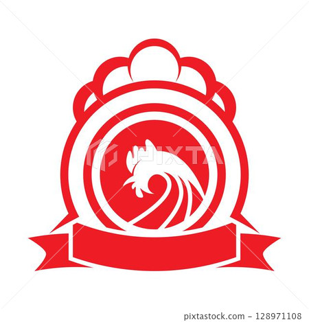 Rooster logo template icon design Rooster logo template icon design 128971108
