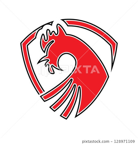 Rooster logo template icon design Rooster logo template icon design 128971109