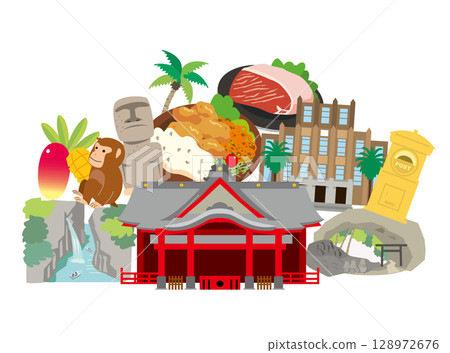 Popular tourist spots in Miyazaki Prefecture 128972676