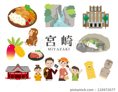 Popular tourist spots in Miyazaki Prefecture 128972677