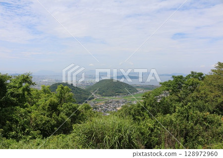 A view of Seto Ohashi Bridge 128972960