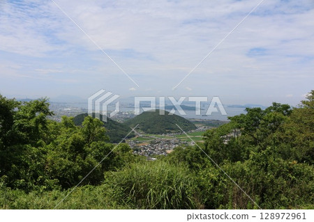 A view of Seto Ohashi Bridge A view of Seto Ohashi Bridge 128972961