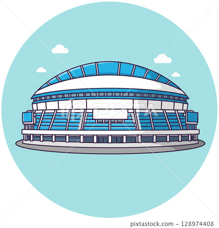 Nagoya Dome (Vantelin Dome Nagoya) Textless icon material Map icon/illustrated map creation Nagoya Dome (Vantelin Dome Nagoya) Textless icon material Map icon/illustrated map creation 128974408