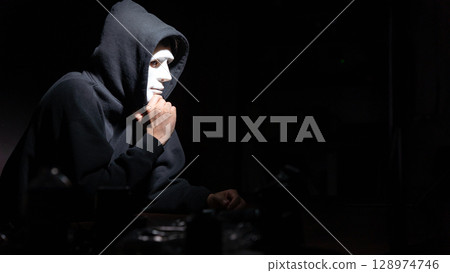 A man with a mask 128974746