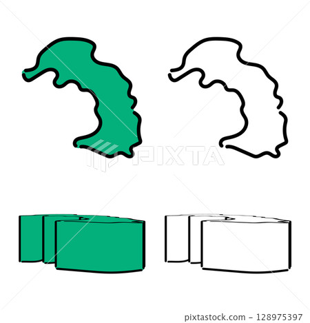 Handwritten_Azerbaijan_Sabirabad_vector_set_01 128975397