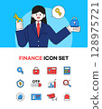 Character situation illustration icon set 128975721