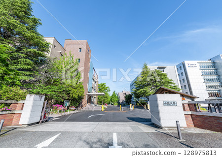 Kofu City, Yamanashi Prefecture, Yamanashi University Kofu Campus in fine weather 128975813