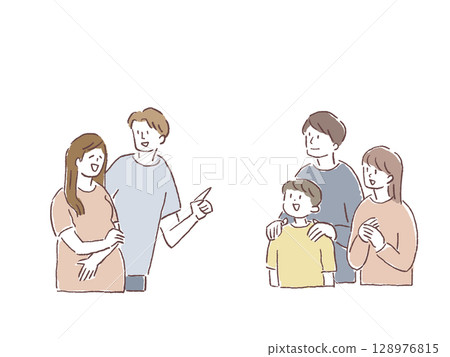 Family, couple set 128976815