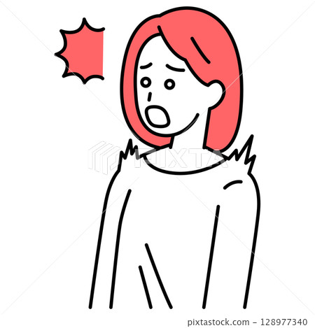 驚訝的年輕女子 驚訝的年輕女子 128977340