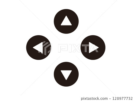 Flat direction icon set Flat direction icon set 128977732