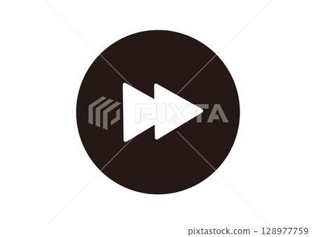 簡單的快轉圖示素材 128977759