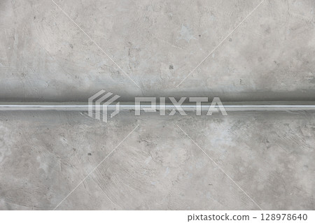 Dividing strips in terrazzo floor construction work. 128978640