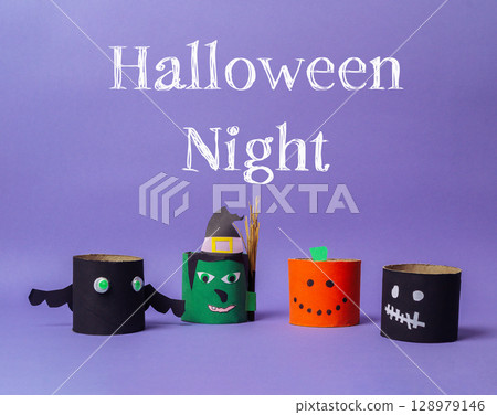 Halloween night is the theme of this image 128979146