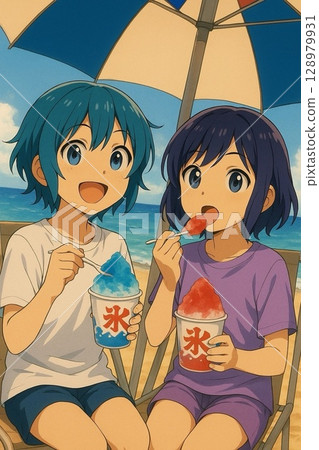 Summer Memories and Shaved Ice Ururu Sakura 128979931