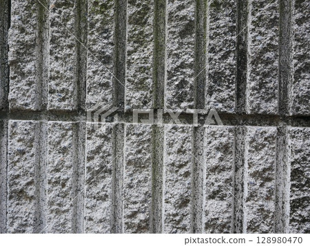 The charm of concrete blocks. Perfect as copy space. A background that makes the subject stand out. The charm of concrete blocks. Perfect as copy space. A background that makes the subject stand out. 128980470