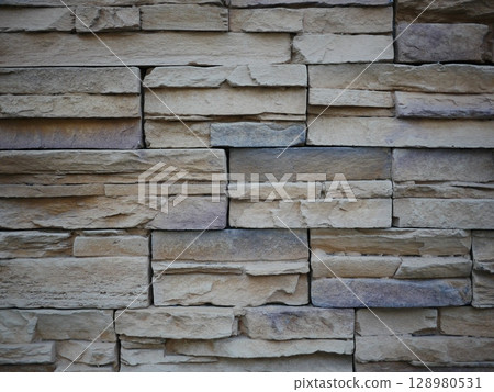 The charm of concrete blocks. Perfect as copy space. A background that makes the subject stand out. The charm of concrete blocks. Perfect as copy space. A background that makes the subject stand out. 128980531