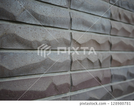 The charm of wood decks - The fun of tile shadows - Copy space 128980781