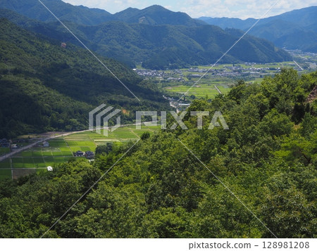 從武田城堡廢墟的看法 128981208