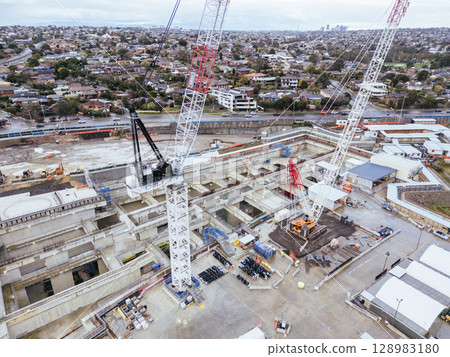 North East Link Under Construction in Melbourne Australia 128983180