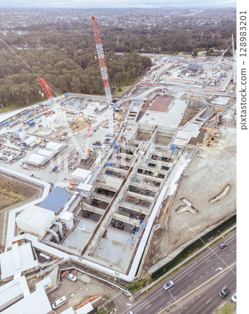 North East Link Under Construction in Melbourne Australia North East Link Under Construction in Melbourne Australia 128983201