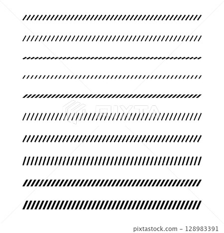 Simple slash, diagonal line, vector, black and white 128983391