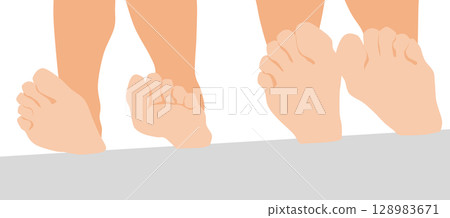 腳底的例證 腳底的例證 128983671