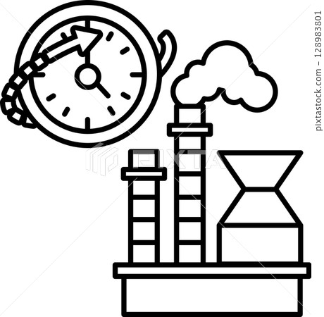 A clock is shown with the hands on the numbers 3 and 9 128983801