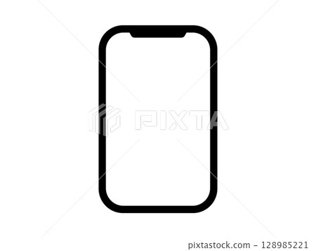智慧型手機框架圖示單調 128985221
