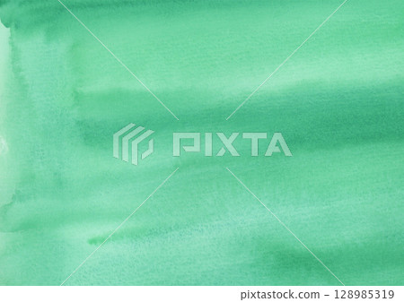 Light green watercolor background material with the texture of paper Light green watercolor background material with the texture of paper 128985319