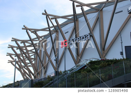 大相撲錦標賽期間的晚上 IG Arena 大相撲錦標賽期間的晚上 IG Arena 128985498