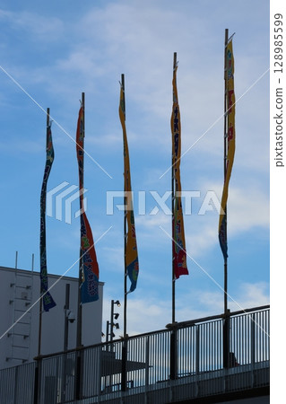 IG Arena in the evening during the Grand Sumo Tournament 128985599