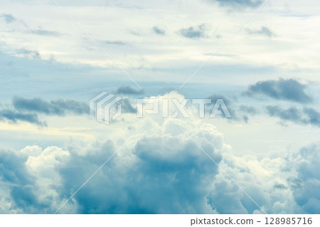 June sky: Cloudy morning sky and impressive clouds 04 June sky: Cloudy morning sky and impressive clouds 04 128985716