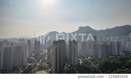 July 26 2025 Urban Scenes from Wong Tai Sin District, Hong Kong 128985836