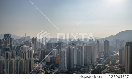 July 26 2025 Urban Scenes from Wong Tai Sin District, Hong Kong 128985837