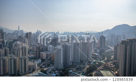 July 26 2025 Urban Scenes from Wong Tai Sin District, Hong Kong 128985839