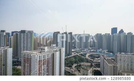 July 26 2025 Geometric Architecture of Ping Shek Estate, Hong Kong 128985880